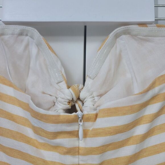Sabo Skirt Beige and White Striped Mini Dress - Picture 9 of 10